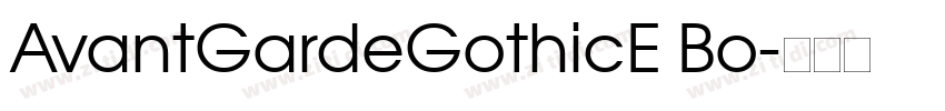AvantGardeGothicE Bo字体转换
